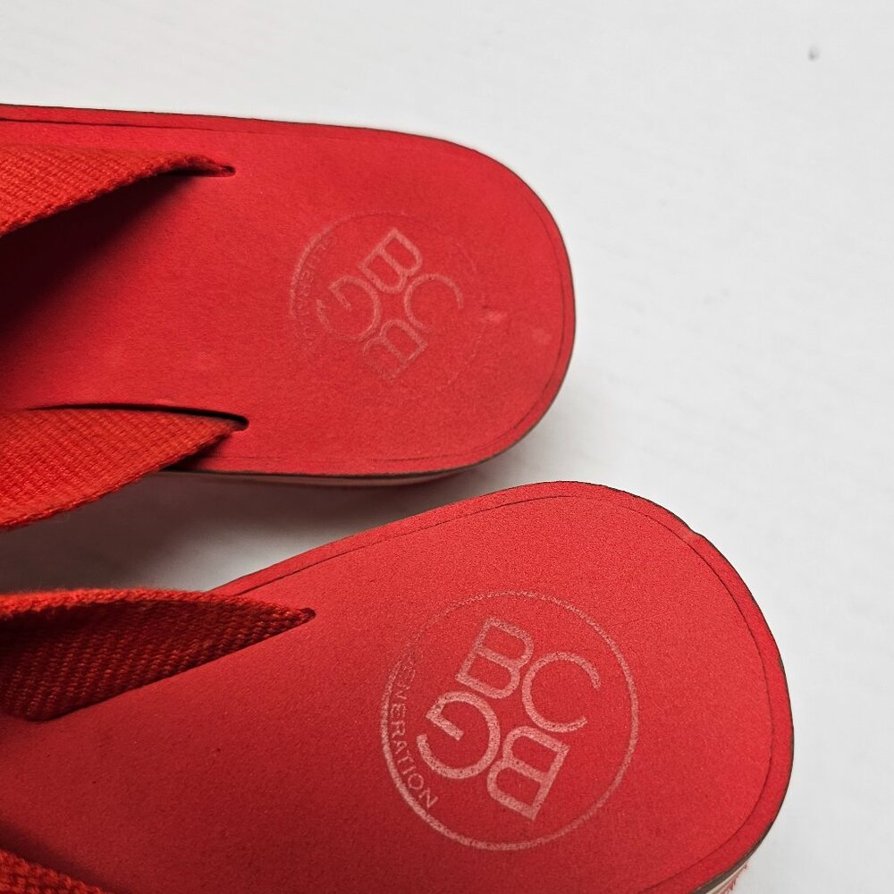 Red Bcbgeneration Bcbg Paris Low Platform Thong W… - image 6